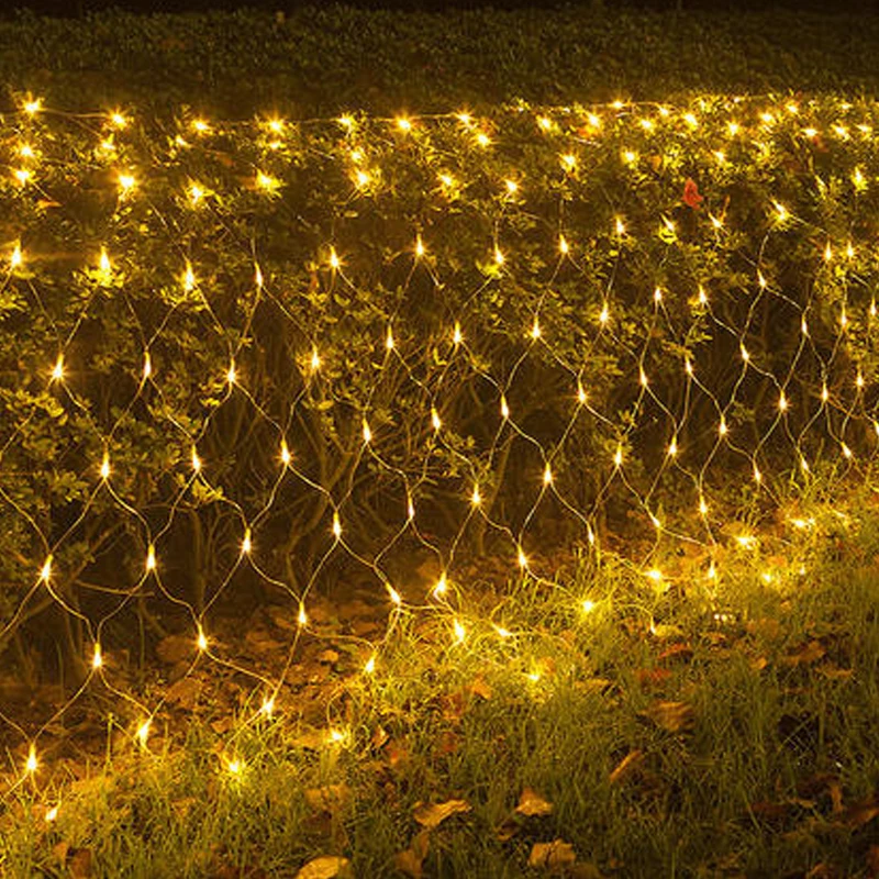 8 Modes 110v/220v LED Net Mesh String Light Xmas Lights Garden Wedding Party Holiday Lighting Festival LED Decoracion Waterproof