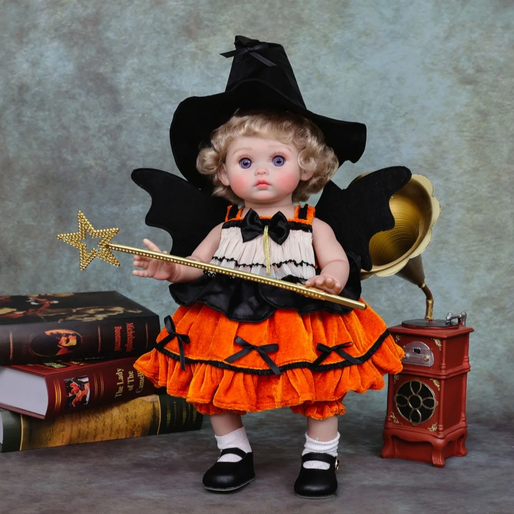 クローバレイ 44cm フルボディビニールリアルなリボーンドール 18インチ オリジナルウィッチビニールソル 手作り高級塗装玩具 キッズギフト