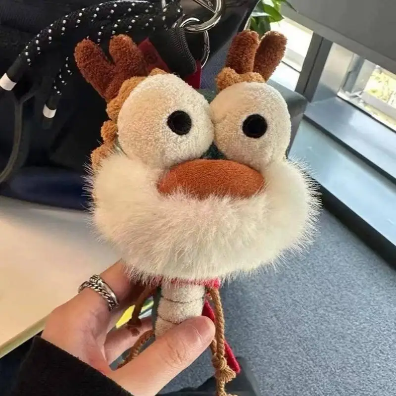 LLavero de animales de peluche de dragón, colgante de juguete, Año Nuevo Chino, 2024