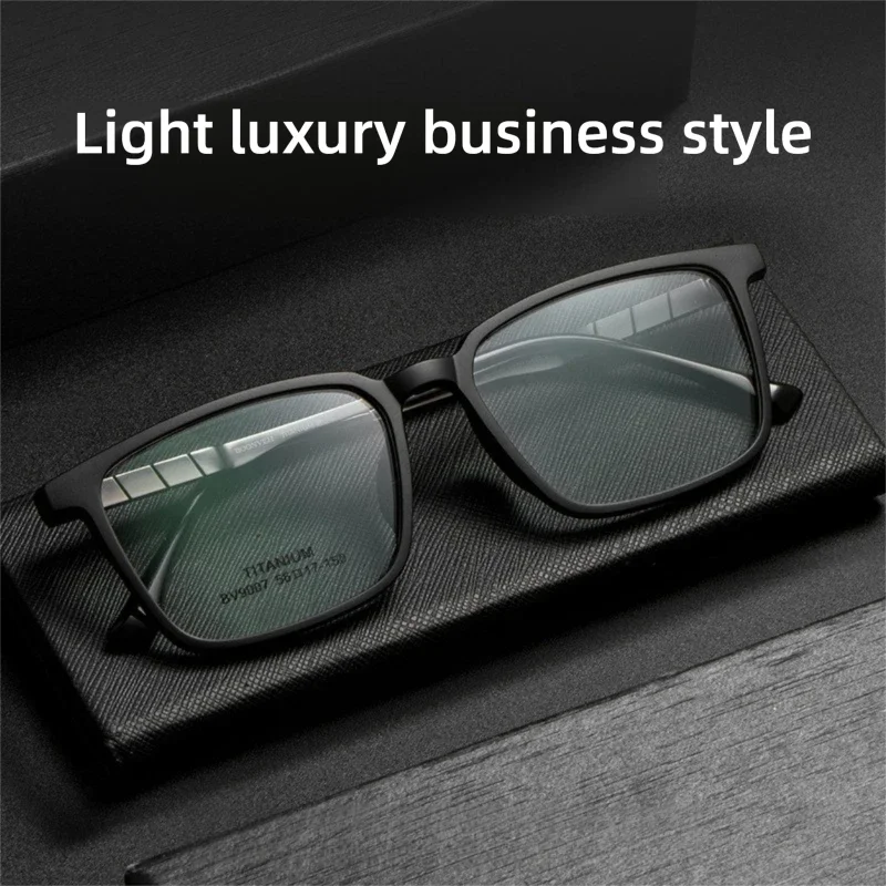 

КРАСИВАЯ СЕЙЧАС Унисекс Квадратная оправа для очков Черная TR Носовая подушечка Пресбиопия Короткозорка Модельер Оправа для оптических очков