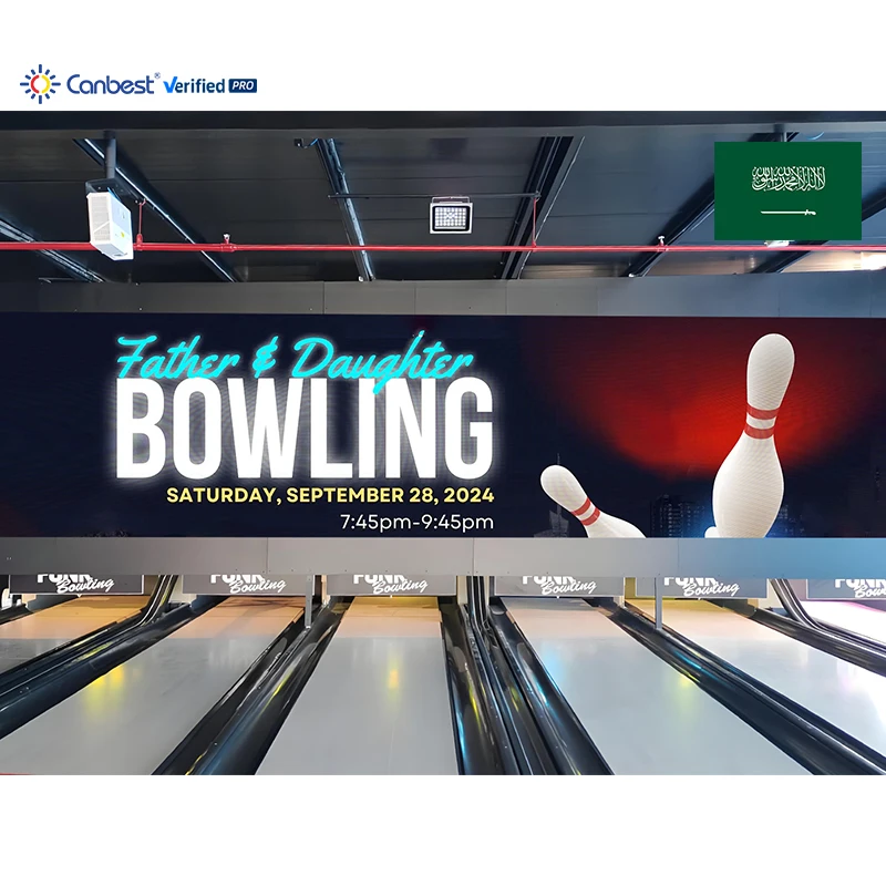 

Canbest Fiw P2.5 2.5Mm 10240x1920Mm Indoor Led Video Wall Display Screen for Bowling Alley in Saudi Arabia