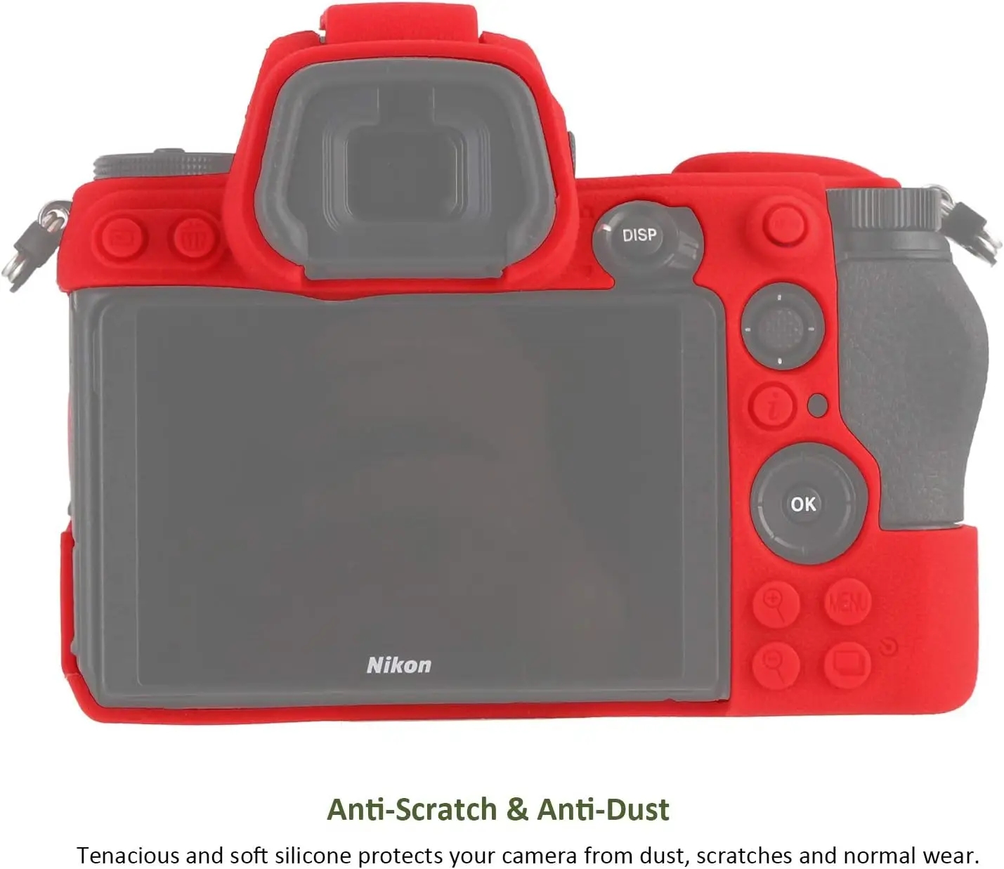 Custodia In Silicone Morbido Nero Per Nikon Z6 E Z7 – Protezione Antiurto, Leggera, Antigraffio, Con Accesso A Batteria E Comandi