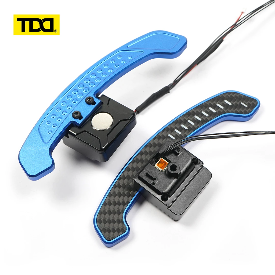 TDD Carbon Fiber Steering Wheel LED Magnetic Shift Paddle For BWM G68 New Multi Color Shift Paddles Car Accessories