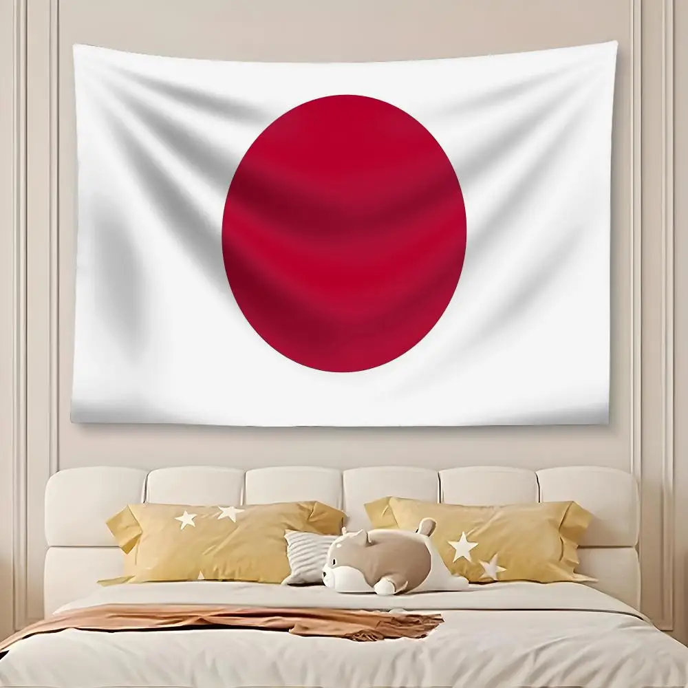 Japanese Flag Tapestry Custom Home Living Room Bedroom wall decor Wallpaper Backdrop Cloth With Clips