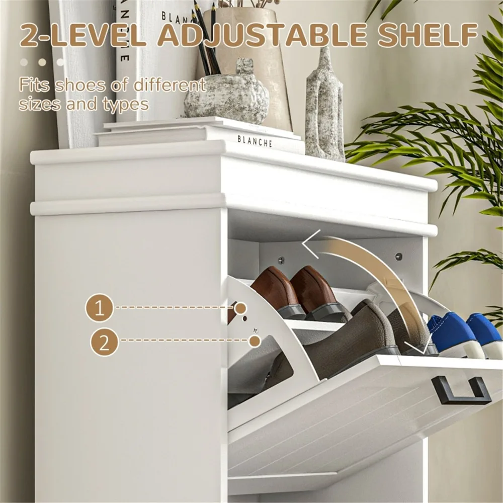 Shoe Storage Cabinet-White, Shoe Cabinets