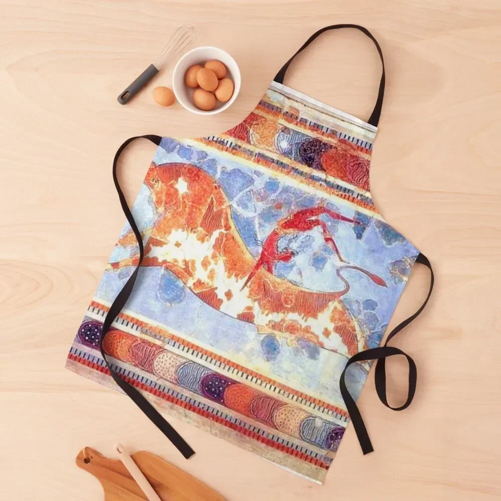 

Minoan Bull Leaping Fresco Apron Kitchen New 2022 Year Kitchen Tools Things For Kitchen Items For Home Apron