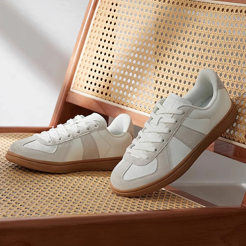 

QIAODAN Women's Skateboarding Shoes 2025 Vintage Casual German Trainer Shoes Rubber Sole Soft Sportwear Sneakers XM26230532F