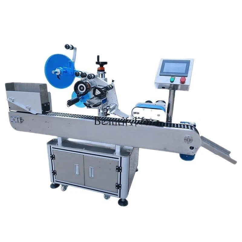 2 Direct supply automatic horizontal round ham sausage labeling machine plastic round tube with transparent label