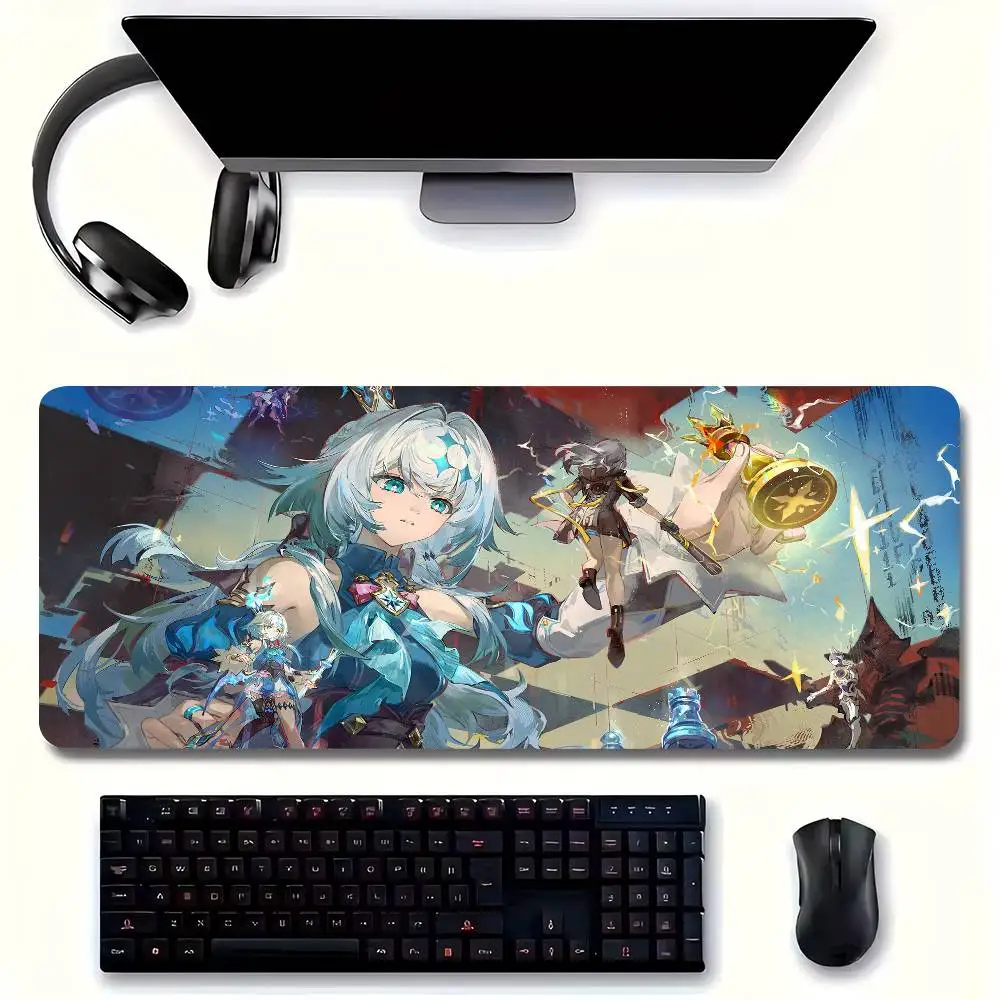 Cerydra Game H-honkai Star Rail Mousepad Non-slip Suitable For Office Computers Laptops E-sports Game Desk Mats XXL Keyboard