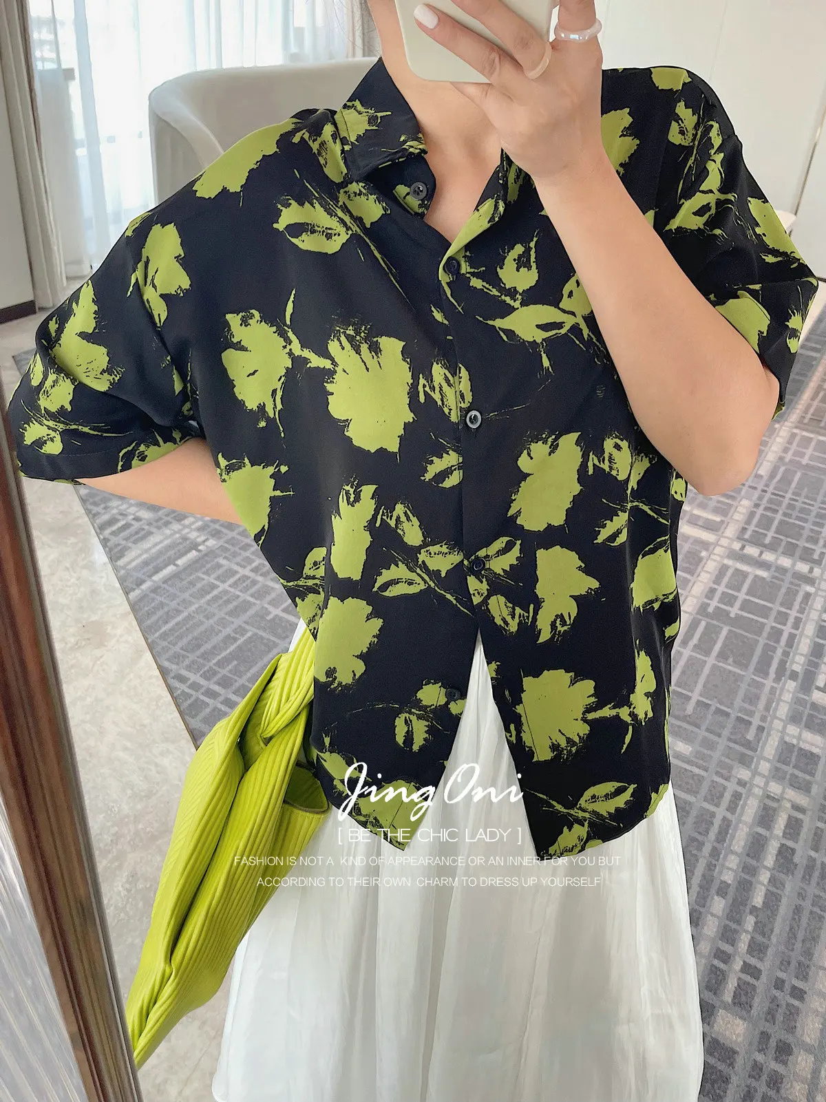 Floral Shirt Blouse Top Y2K Woman Clothing 2025 Summer Stylish Short Sleeve Korean Fashion Style Vintage Elegant New Boho Chic