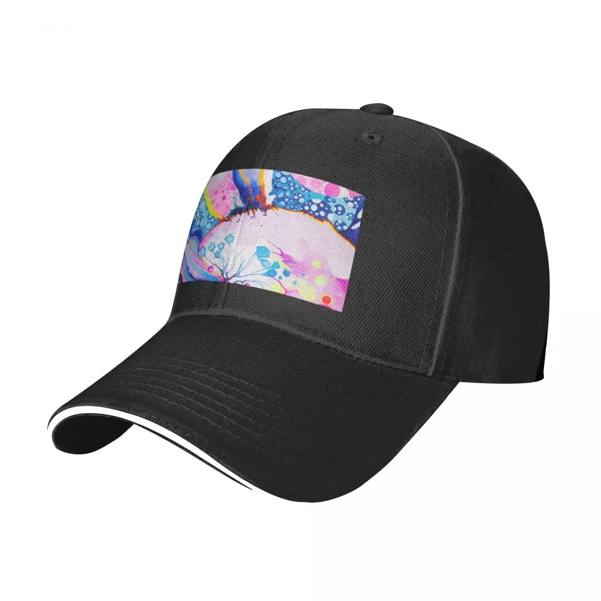 Infinite Flare - Watercolor Painting Baseball Cap Sunscreen Hood summer hat For Women Men's