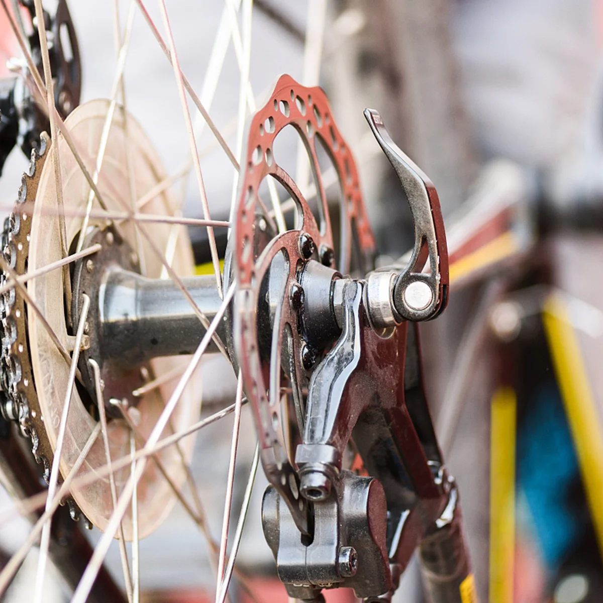 Juego de frenos de disco traseros delanteros mecánicos, rotores de aluminio plateados de 160mm, Kit completo que se adapta a la mayoría de bicicletas, pinza forjada doble