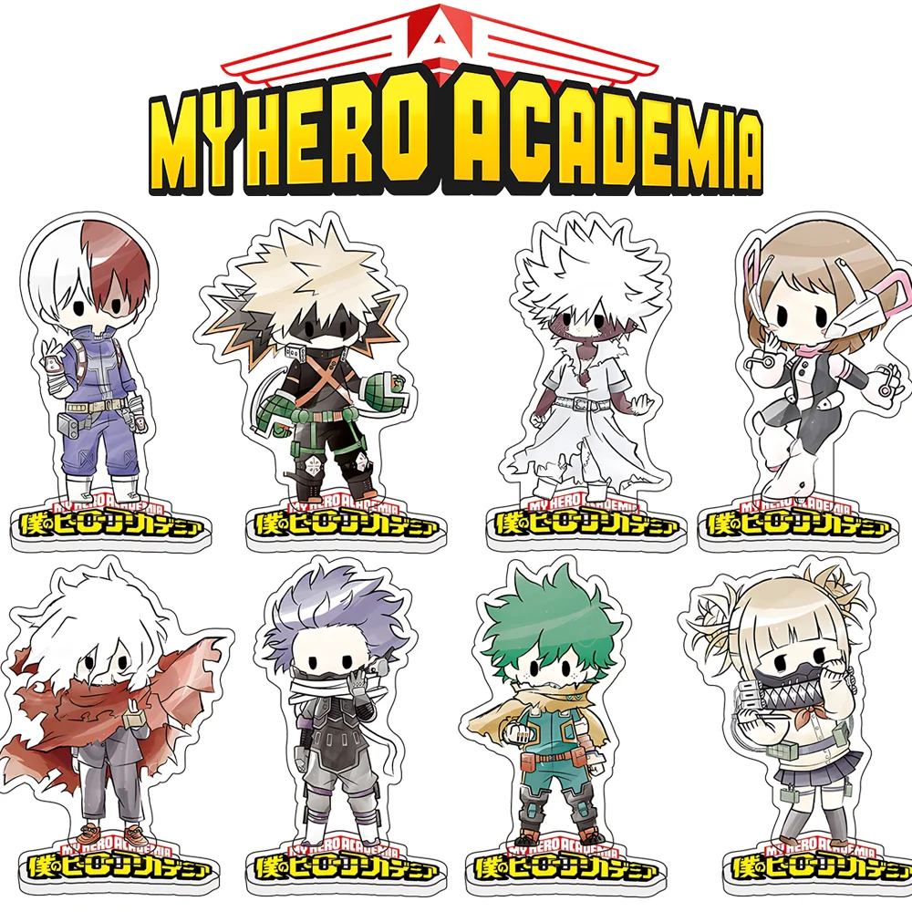 

Hot Anime My Hero Academia Acrylic Stand Model Figure Cosplay Plate Holder Topper Fans Christmas Keychains Plate Gift 10Cm New