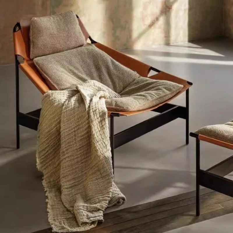 

Creative simple reclining chair Home outdoor balcony Leisure back chair Internet celebrity Lazy reclining chair