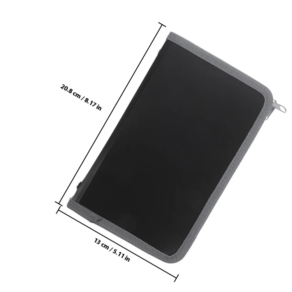 A6 Mini Filing Bag with Zipper Expandable Document Organizer Multi Layer Receipt Holder for Bills Cards Small File Folder