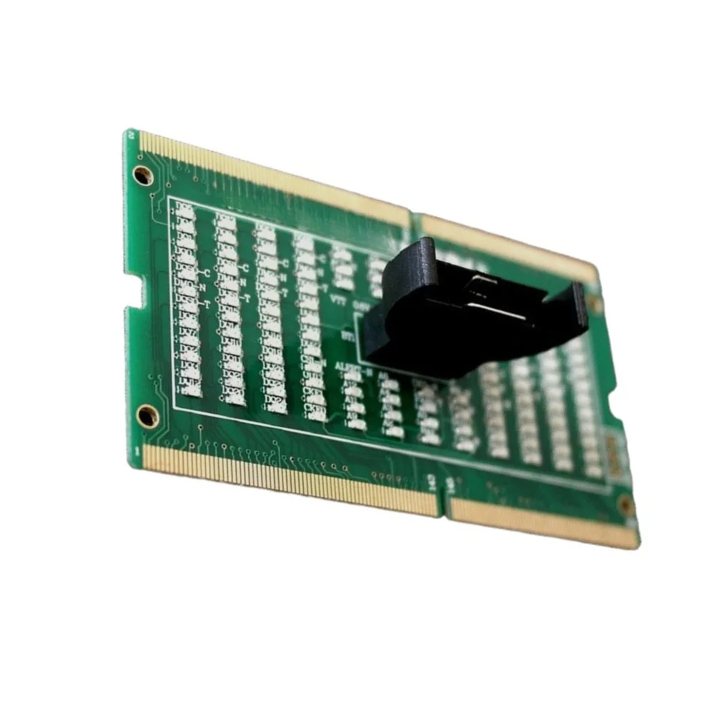 Upgraded DDR3 DDR4 SO-DIMM Memory Slot Tester Card Green PCB LED Diagnostic Tool For Laptop Motherboard Circuit Repair Detection