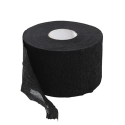 1 Roll Barber Neck Strips, Hair Edge Paper for Haircutting, Professional Accessories (28x6.5cm, 100 Sheets), White, Black