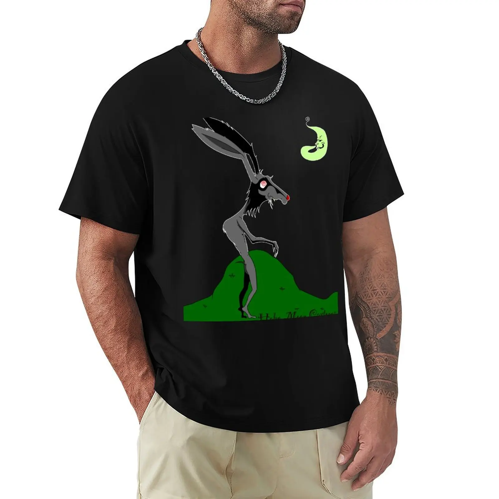 

Hazardous Hare T-Shirt croswit shirt man blue archive plus size men clothing
