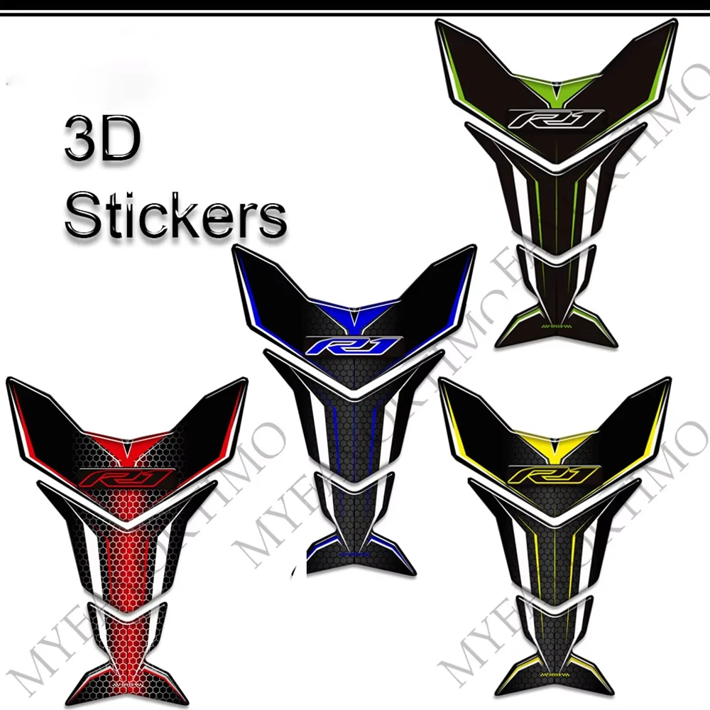 For YZF-R1 YZFR1 YZF R1 R 1000 Motorcycle Grip Fuel Tank pad  Gas Knee Scratch resistant decoration Protector Stickers Decals