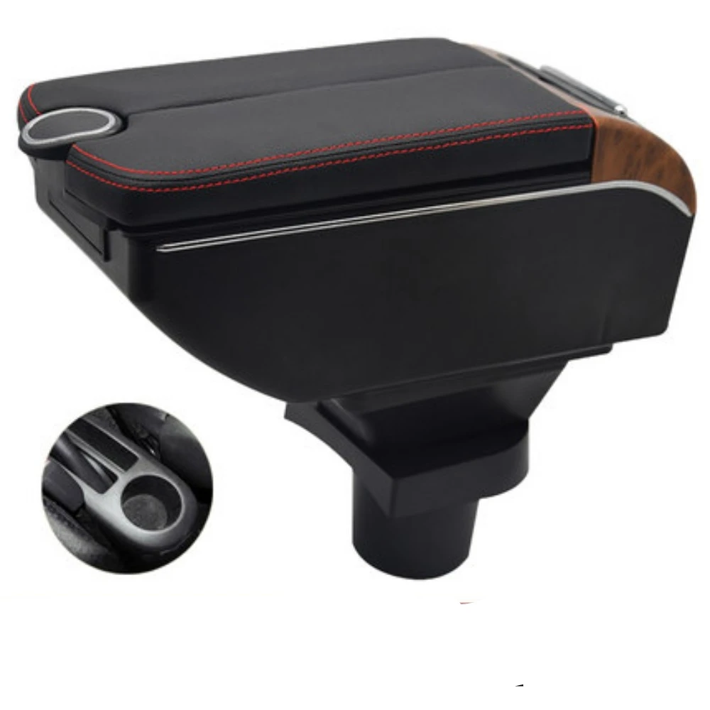 

Подлокотник Toyota Yaris Vitz Hatchback, детали для модернизации, центральная консоль, специальное место для хранения, автомобильный подлокотник с USB-подстаканником