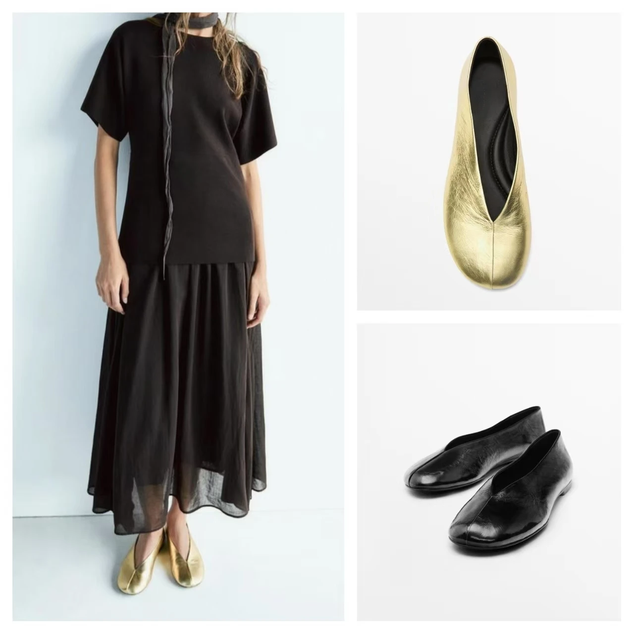 

Женские балетки из воловьей кожи на плоской подошве, мягкие танцевальные туфли с круглым носком и V-образным вырезом, прочные, удобные, универсальные, современные лаконичные пригородные туфли