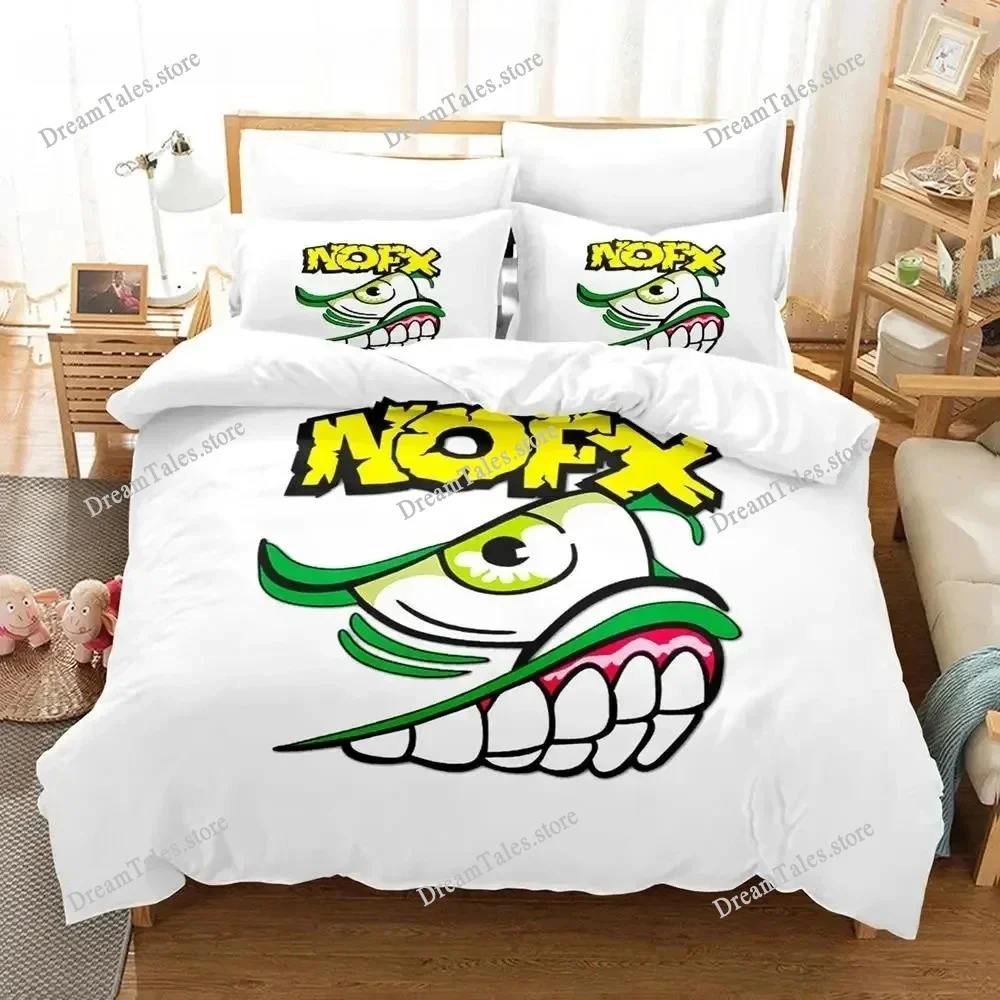 

New Nofx Rock Band Bedding Set Single Twin Full Queen King Size Bed Set Adult Boy Bedroom Duvet Cover Sets 3D Anime Luxury Gift7