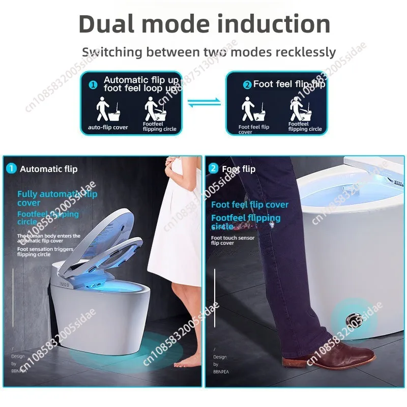 Light smart toilet Fully automatic household instant siphon toiletzz