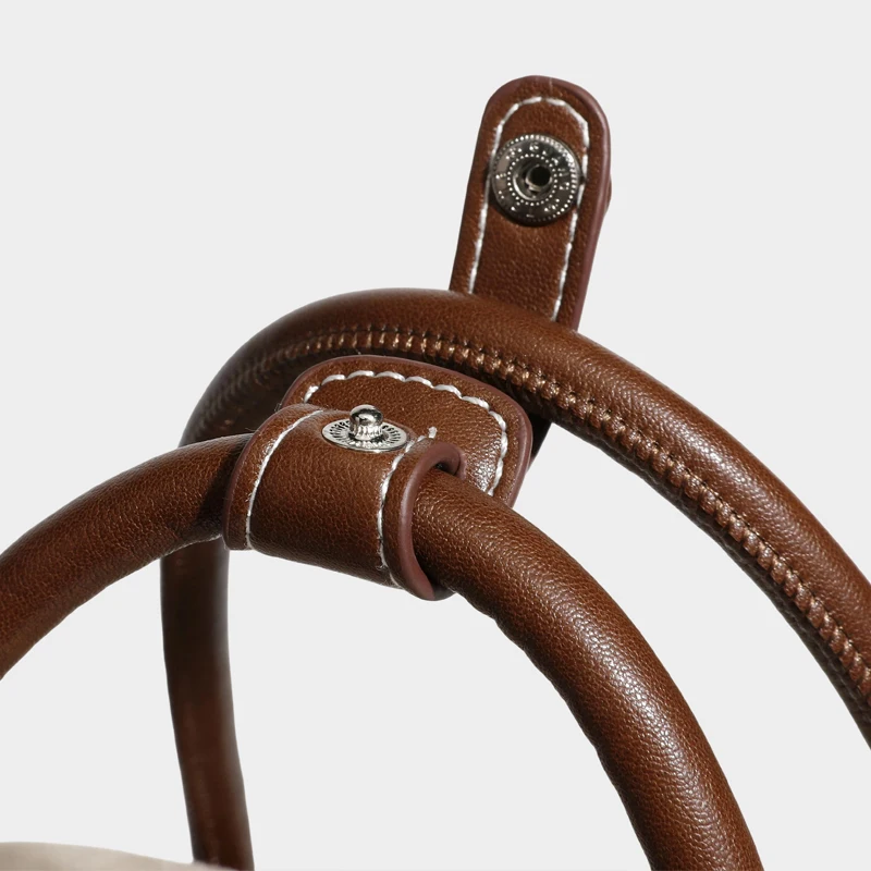 Faux Suede Bowling Bags For Women Luxury Designer Handbag And Purse 2026 New In Color Splicing Cartoon Hanging Ornament Shoulder