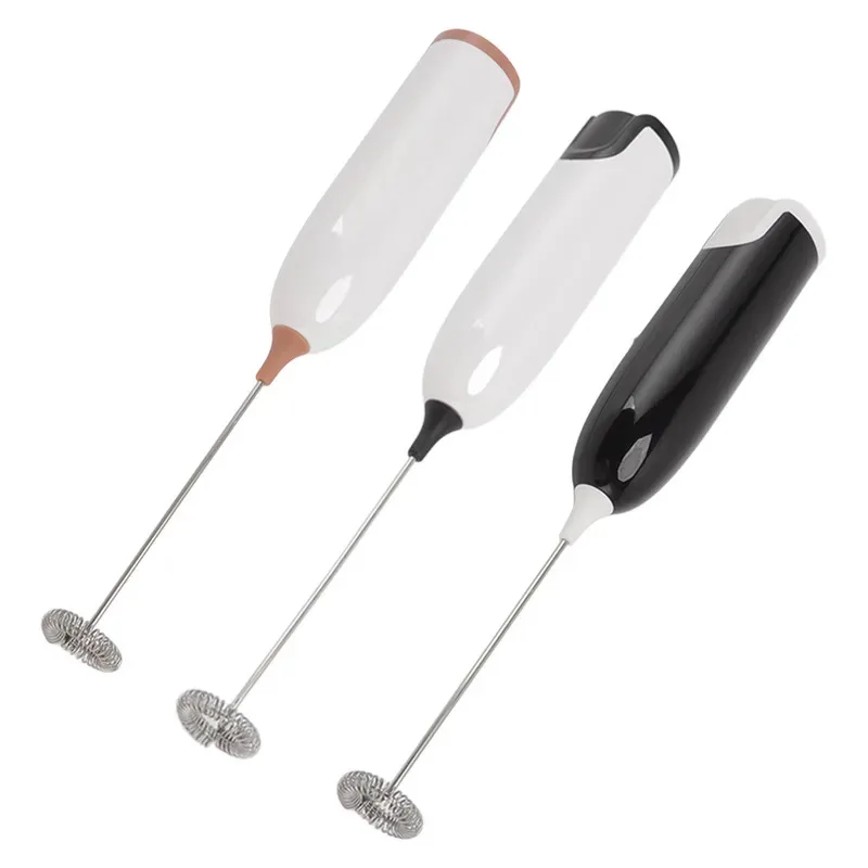 Elektrische melkopschuimer, draagbare roestvrijstalen schuimer voor koffielatte, bediening met één knop, gebruik in de thuiskeuken