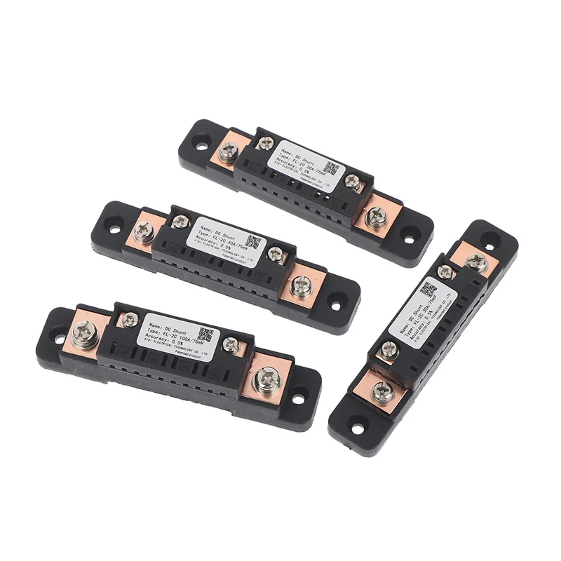 FL-2C Shunt 10A 15A 20A 30A 40A 50A 75A 100A 75mV DC High Accuracy With Base Ammeter Current Shunt Resistor