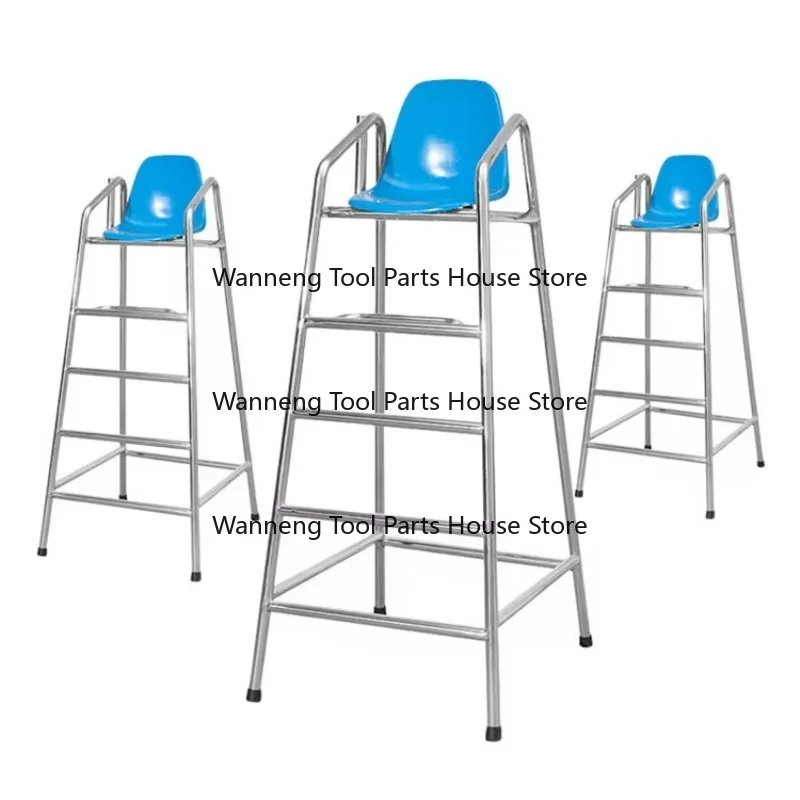 Stainless Steel 304 Life Guard Chair Poolside Leisure Seat Lifesaving Chair for Swimming Pools