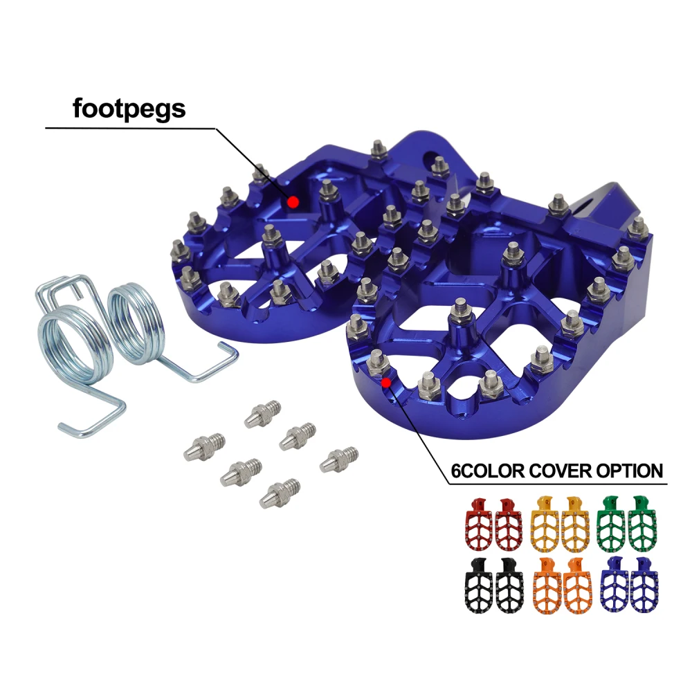 

For YAMAHA TW200 PW50 PW80 TTR90 TTR90E Honda CR CRF XR 50 70 80 100 110 KLX110 KAYO Footpegs Footrests Foot Pegs Rests Pedals