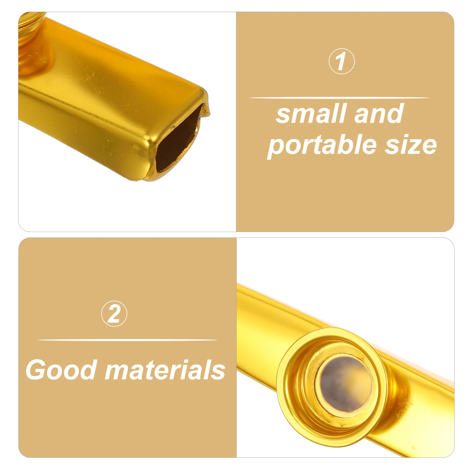 

1Set Metal Kazoo Loud Clear Sound Suitable Performances Practice Compact Lightweight Easy Carry Kazoos for Adults