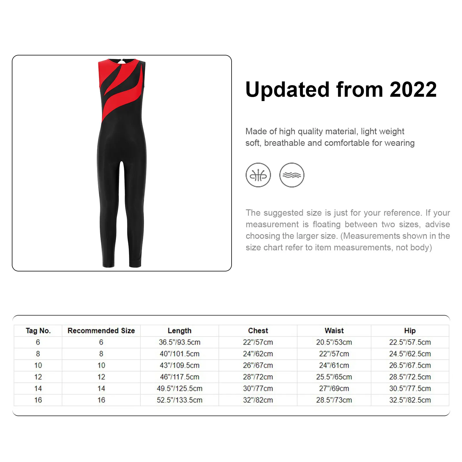 Teens Gymnastics Dance Costume Kids Girls Sleeveless Unitards Stretchy Full Body Leotards Jumpsuit Ice Skating Swiming Bodysuit