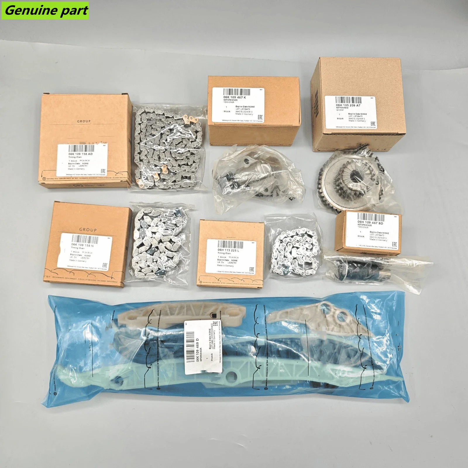 13pcs OEM Car Timing Chain Kit For VW Jetta Golf MK5 MK6 Passat Audi A4 EA888 1.8T 2.0T CABA CABB CABD CADA CAEA CAEB CAWA