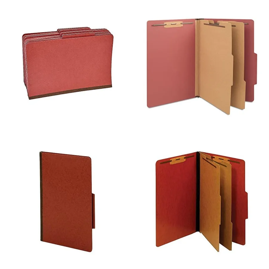 

Pressboard Classification Folder, Size, 2/5‑Cut Top Tab,,Durable Construction, 20/Box