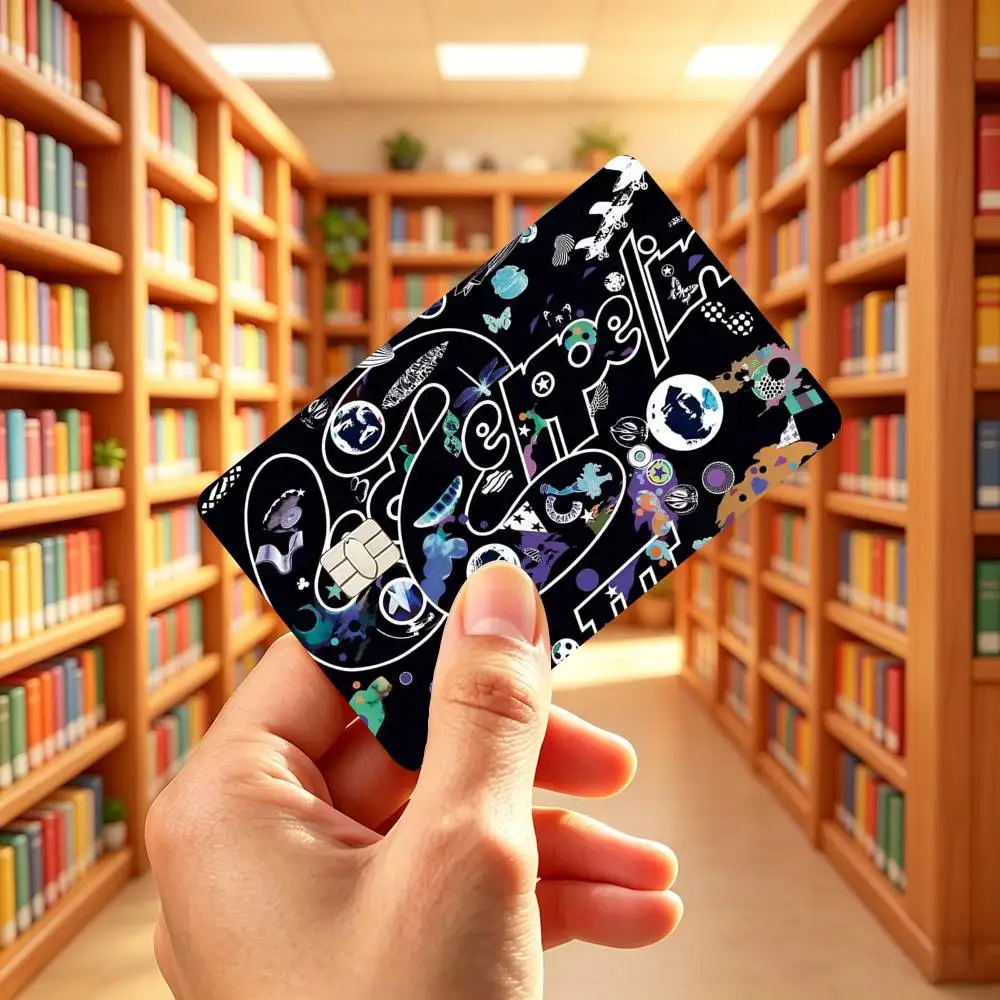 Legend Band L-Led Zeppelin  Credit Card HD Stickers Game Card Decal Small Chip Waterproof Sticker Gift