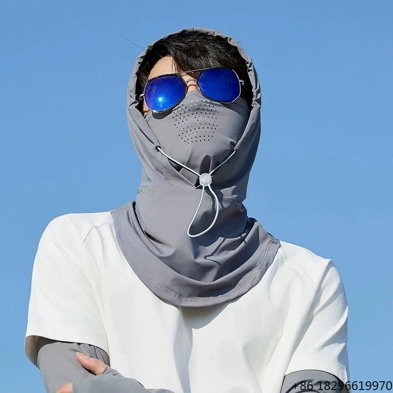 Outdoor Face Cover for Sun UV Protection Balaclava Hood hat for Skiing Cycling Motorcycling Hiking Running Summer
