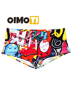 Competitive boxer briefs hot spring swimming pool beach swimming trunks high elastic swimming trunks cartoon swimming trunks