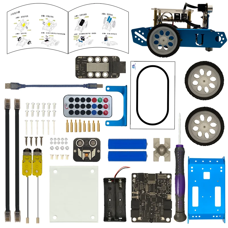 Programming Robot Puzzle Tutorial Young Student Youlebo Arduino Graphical Radio-controlled car Puzzle Toy