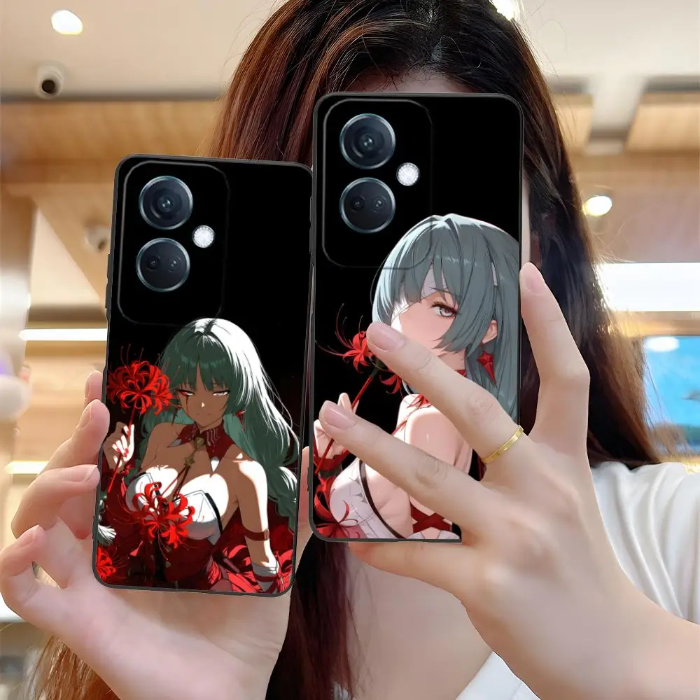 حافظة هاتف Wuthering Waves Phrolova لهاتف OPPO Reno 14 13 12 11 10 9 8 7 6 5 F T Pro 5G غطاء طباعة ملون للهواتف المحمولة الفاخرة
