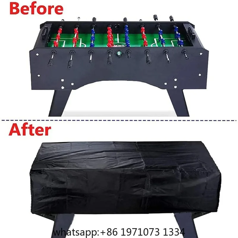 Waterproof Foosball Table Cover Folding Soccer Table Cover Dustproof Cover Moisture Resistant Rectangular Furniture Protection