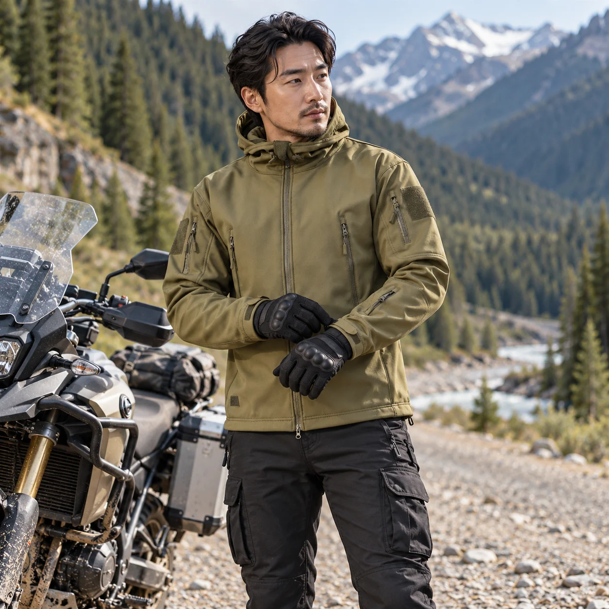 2026 Outdoor Camouflage Fleece Jacket Double-Sided Shake Fleece Cardigan Tactical Jacket Warm Mountaineering Suit