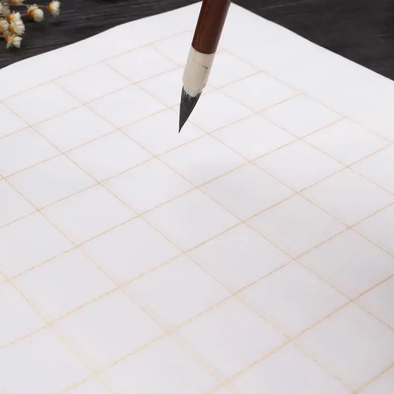 Calligraphy Paper Chinese Brush Calligraphy Half Ripe Rice Paper Beginner Small Regular Script Practice Copy Scriptures Papier