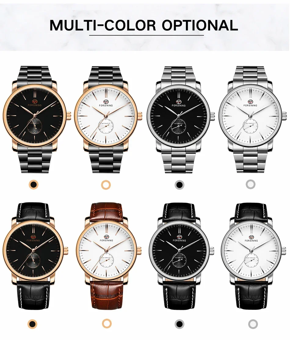 NEW Luxury Brand Men\'s Watches Mechanical Movement Leather Strap Automatic Self-winding Clock Male Big Dial Wrist Watches