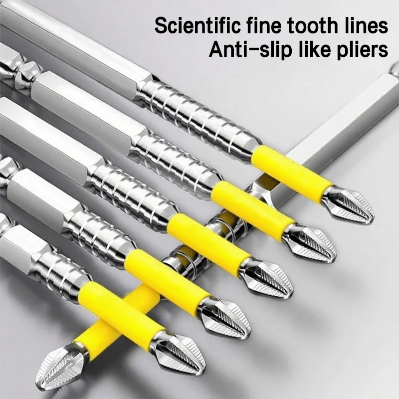 

Набор магнитных отверток 25/50/65/70/90/150 мм, нескользящее ударное сверло, шестигранный хвостовик 1/4 дюйма для электрической дрели