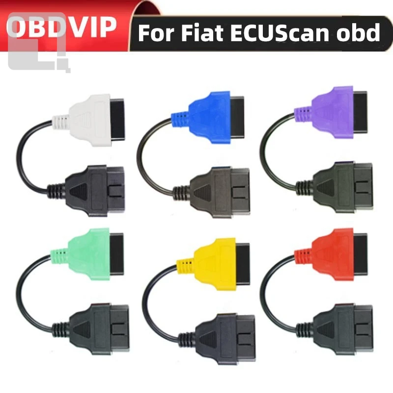 

Диагностический кабель-адаптер, новейший 6-цветный автоматический разъем OBD2 для FiatECUScan Multiecuscan для Fiat Alfa Romeo Lancia