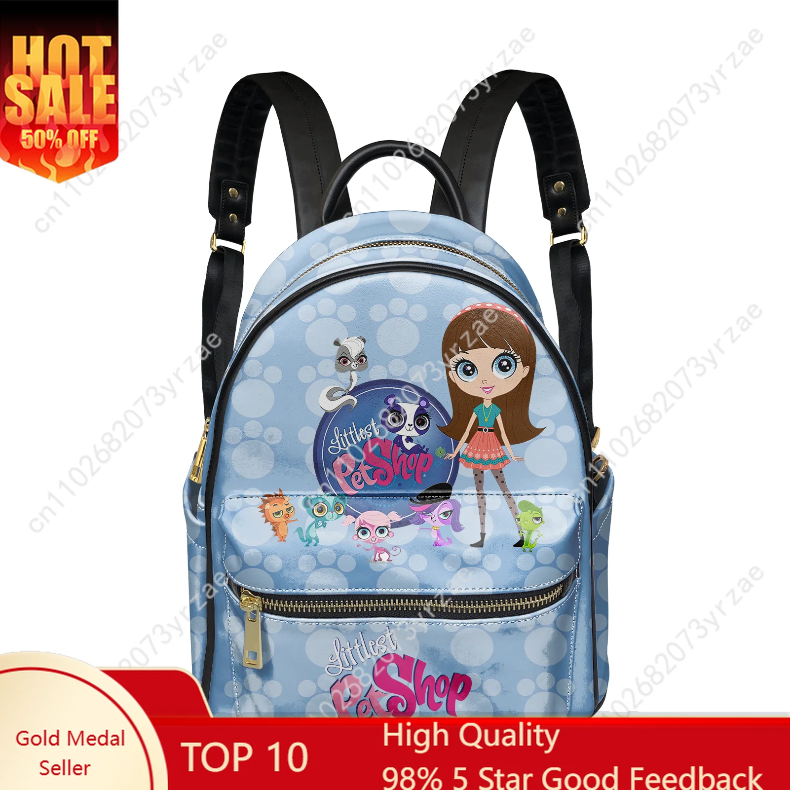 

Littlest Pet Shop Backpack Mens Womens Knapsack Personalized Double Shoulder Bag Business Travel Bookbag Custom Made Daypacks