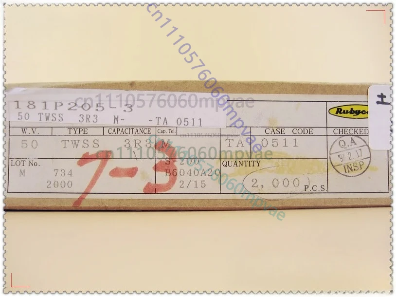 30PCS/50PCS FOR Rubycon Old Sky Blue TWSS (CEW) series 3.3uF/50V electrolytic capacitors