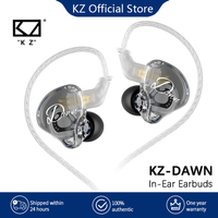 New KZ-Dawn Headset 10MM Dual Dynamic In-Ear Monitor Earphone HiFi Stereo Music DJ Wired Headphones Game Noise Reduction Earbuds